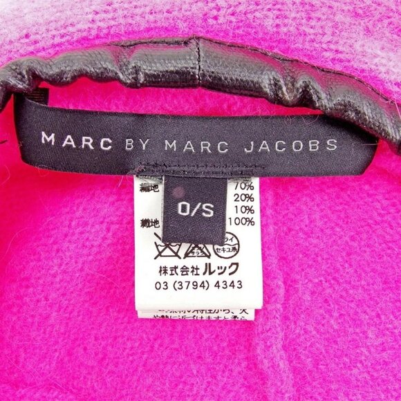 MARC BY MARC JACOBS CAP Ribbon Knit Pink x Black